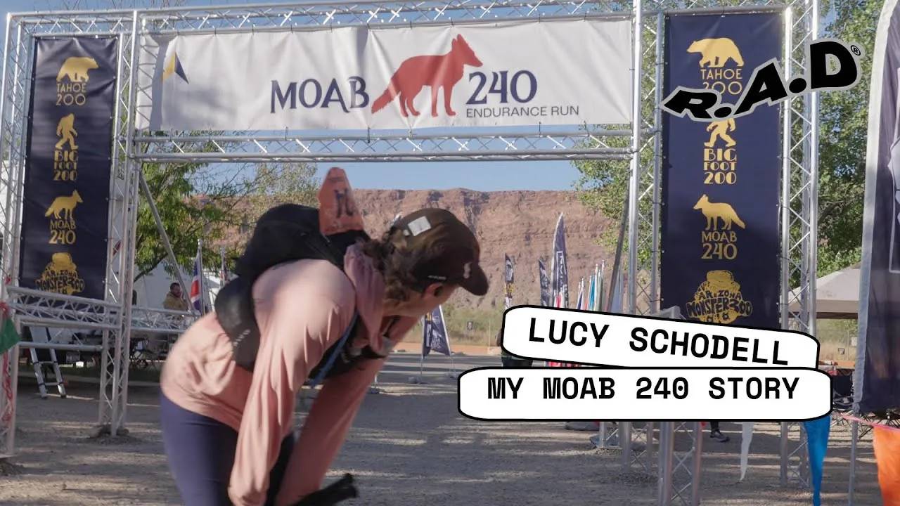 Video thumbnail: Lucy running the Moab 240, from R.A.D's film about her race.